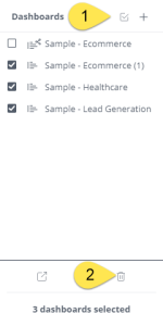 Deleting Dashboards